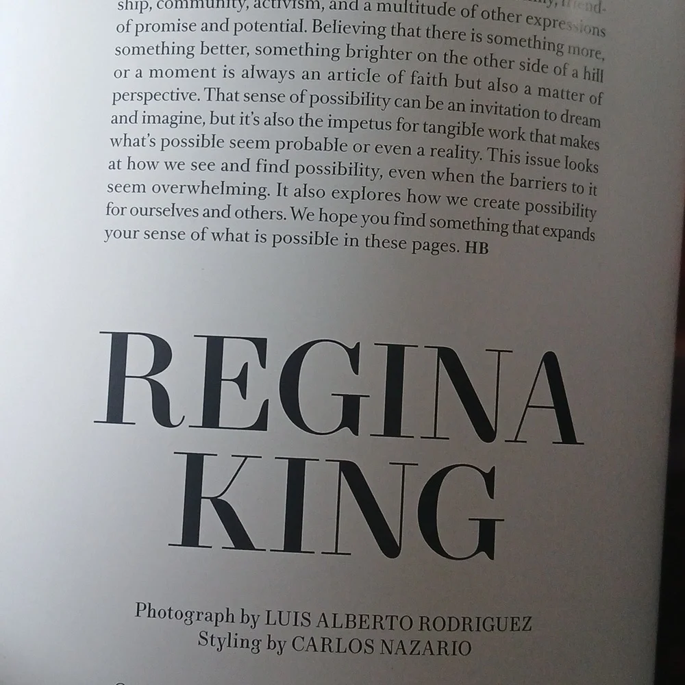 Harper's Bazaar Magazine Cover April 2024 Possibilities Issue Regina King